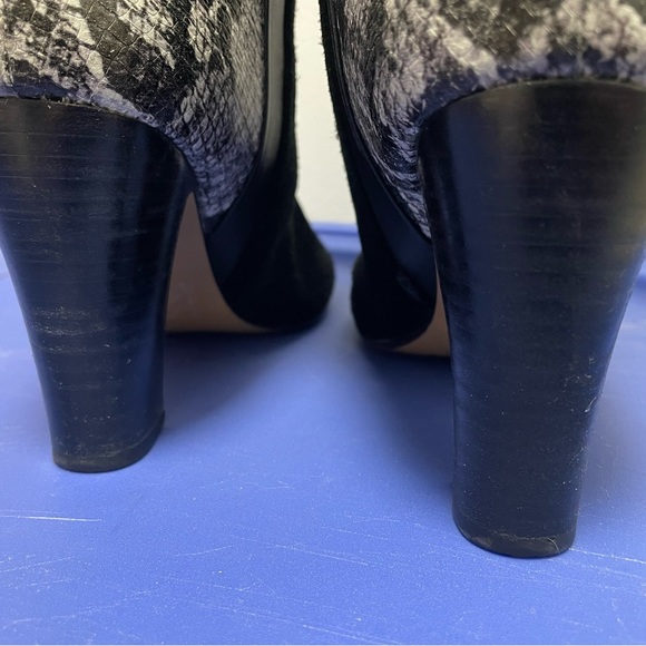 MRKT Tall Boots Women Size 8 Suede Snake Print Hallie Knee High Pull-on - Picture 7 of 11